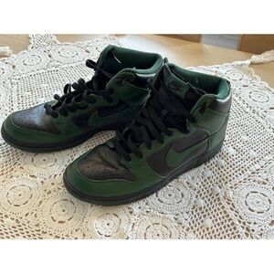 Size 10.5 - Nike Dunk High Gorge Green Black 2012 Used Rare Vintage